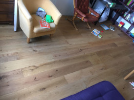 Laudparkett tamm country õlitatud, harjatud, mikrofaasiga, liimivaba klikkühendusega