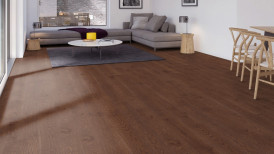 Laudparkett tamm Cognac Charisma Plank lively colourful