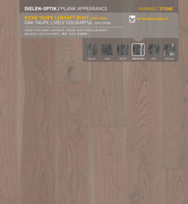 Charisma Plank Tamm taupe lively colorful 2