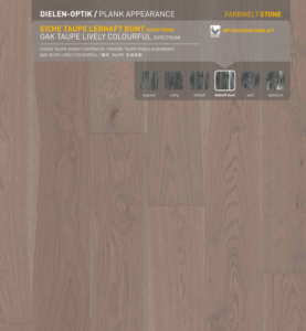 Charisma Plank Tamm taupe lively colorful